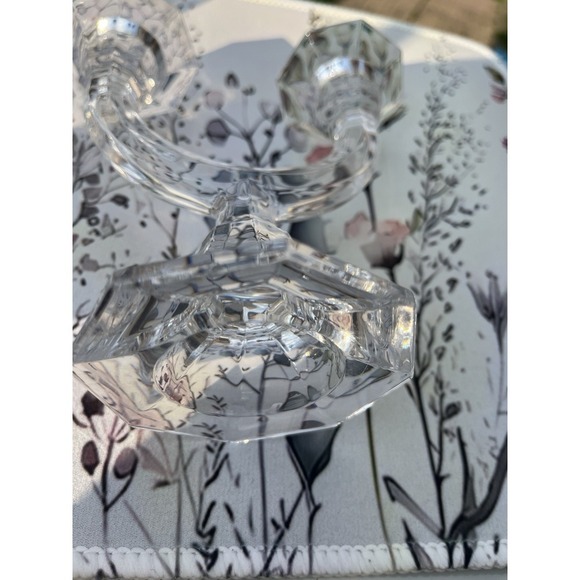 Lot Of 2 Villeroy Boch Lead Crystal Candle Holder - Picture 12 of 15